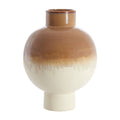 Modern Ceramic Vase with Drip Glaze Finish - Elegant Home Decor