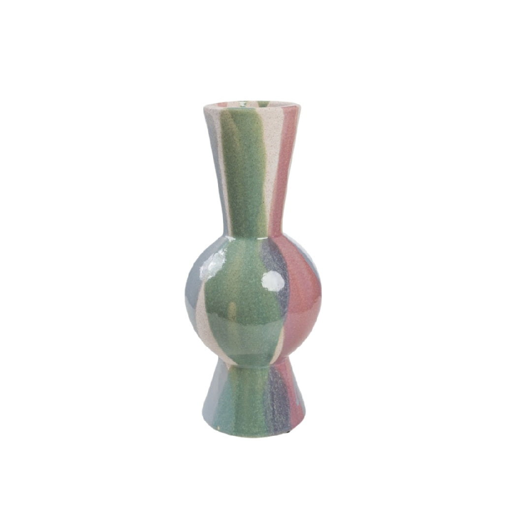 Unique Multicolored Ceramic Vase - Artistic Home Décor**
